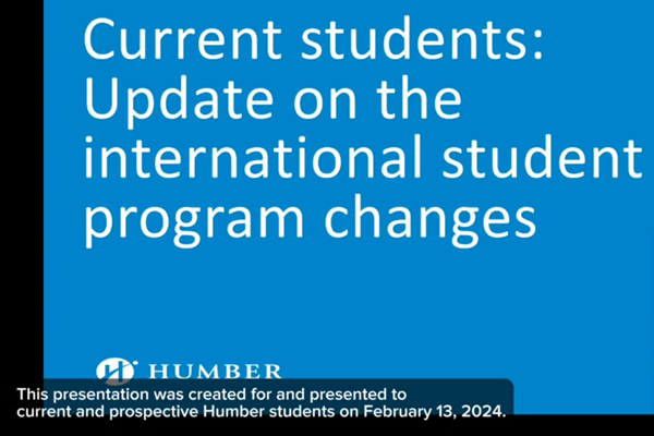 Current Students: impact of the international student program changes