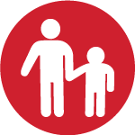 Person with child icon