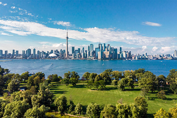 Toronto skyline from Toronto Island