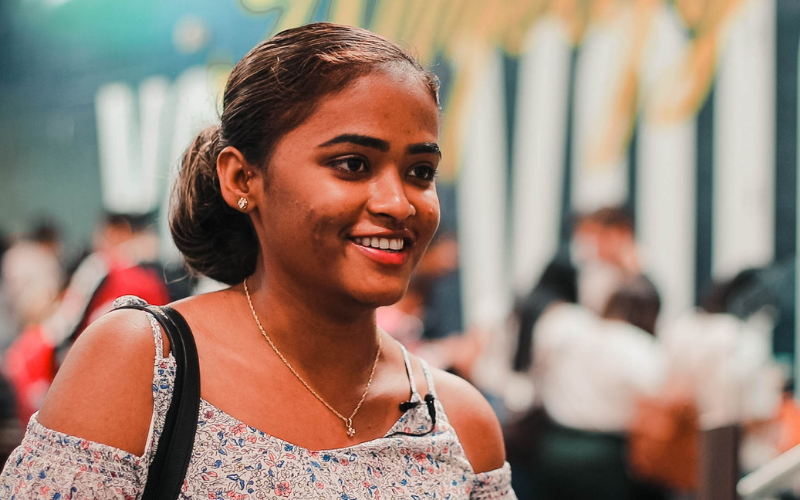 Tricia, international student at the International Orientation Day 2019