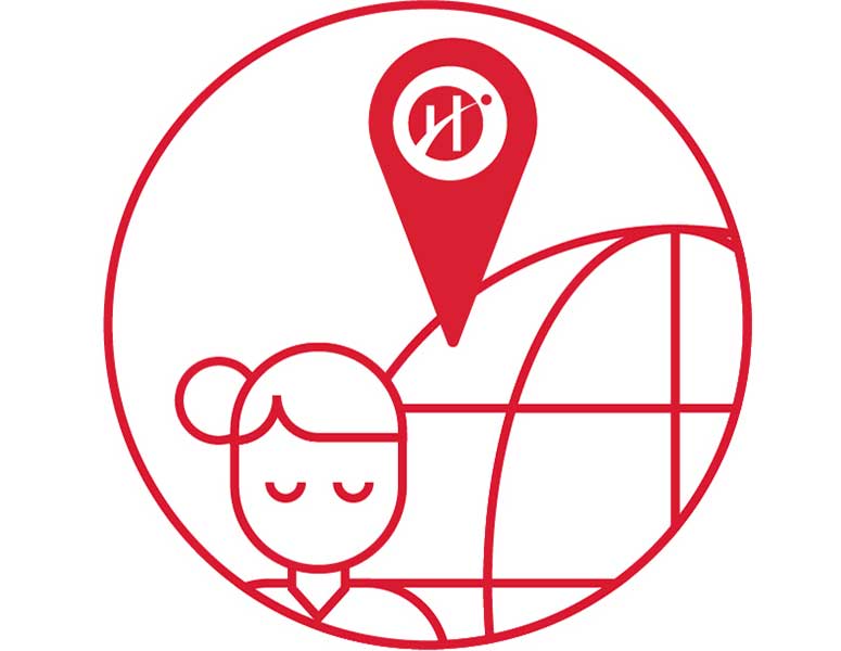 Logo - humber pin on globe