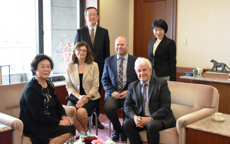 Humber delegation at a Global Learning Hub meeting at Kansai Gaidai University, Japan